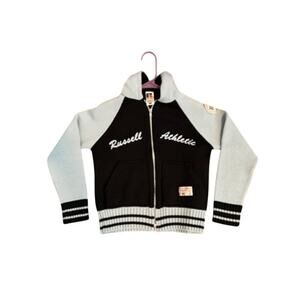 Vintage Russell Athletic Varsity Zip Hoodie Sweater